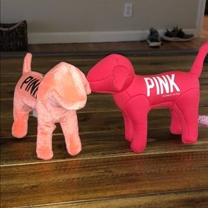 2 Victoria secret PINK mini dogs